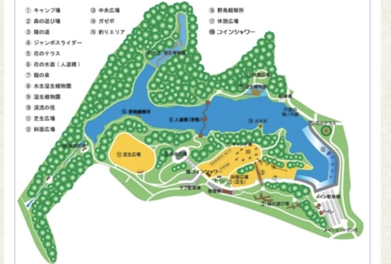 坂田池総合公園　マップ
